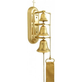 Brass Vertical Three-Tone Sanctuary Bell
