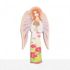 Guardian Angel icon - holding flowers (25)