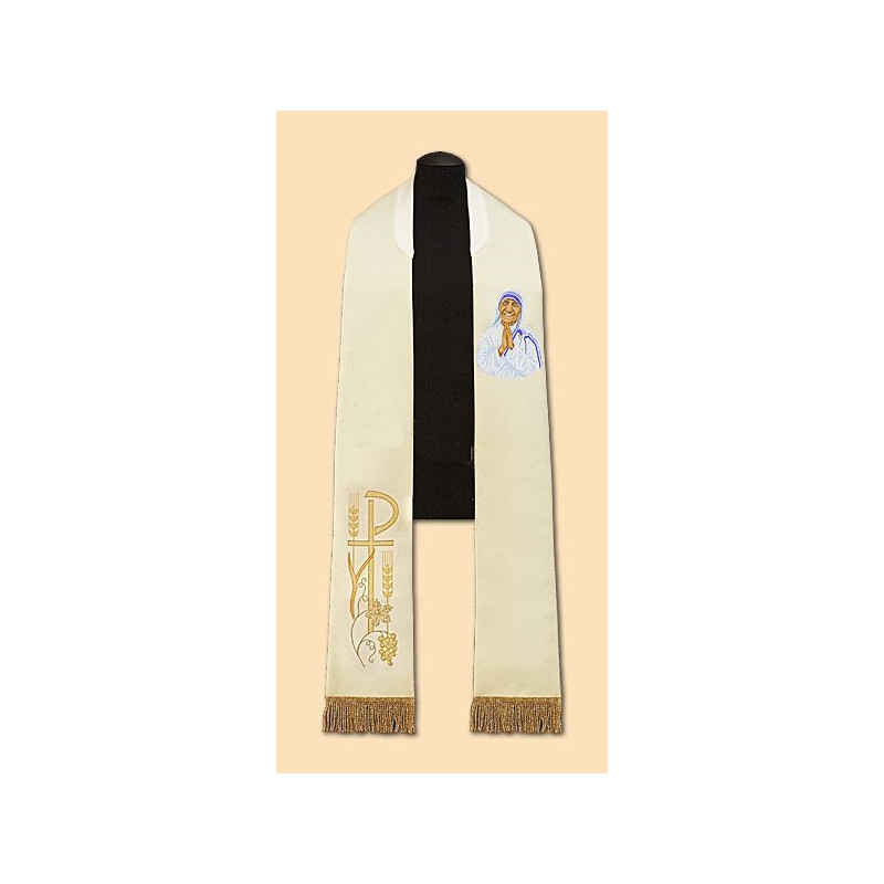 Embroidered stole Mother Teresa of Calcutta (28) - Best Catholic Shop