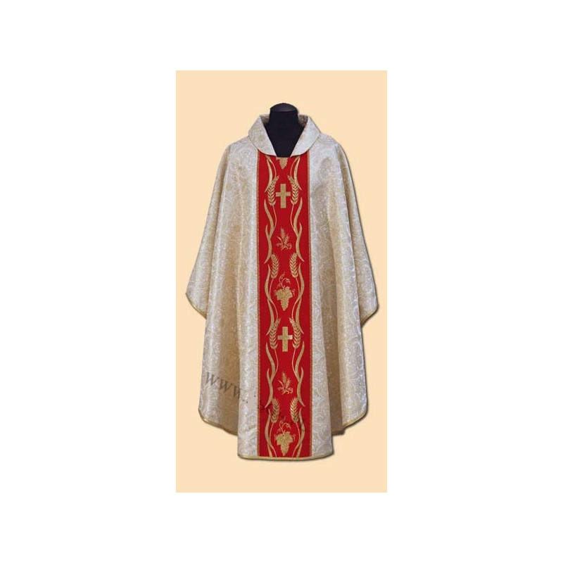 Gold embroidered chasuble (40A) - Best Catholic Shop