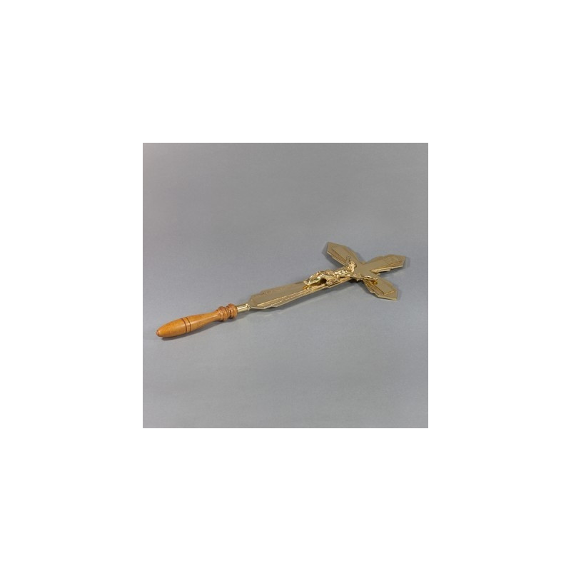 Brass cross, high. 44 cm - Best Catholic Shop