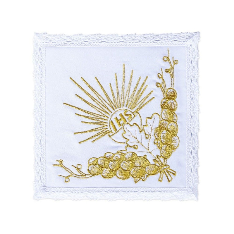 Chalice linen IHS chalice - gold embroidery - Best Catholic Shop