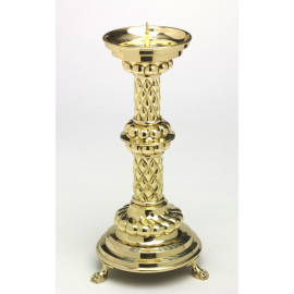 Altar candlestick in solid brass - 36 cm
