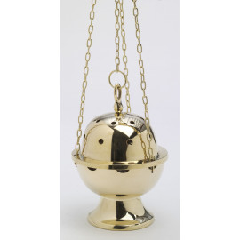 Set of golden thurible + boat (7)