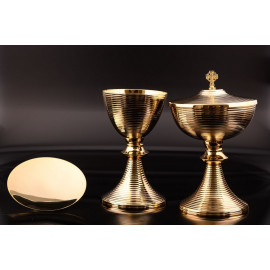 Set of chalice + ciborium + paten (16)