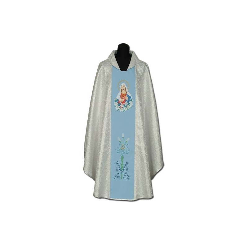 Embroidered chasuble Heart of the Mother of God - Best Catholic Shop