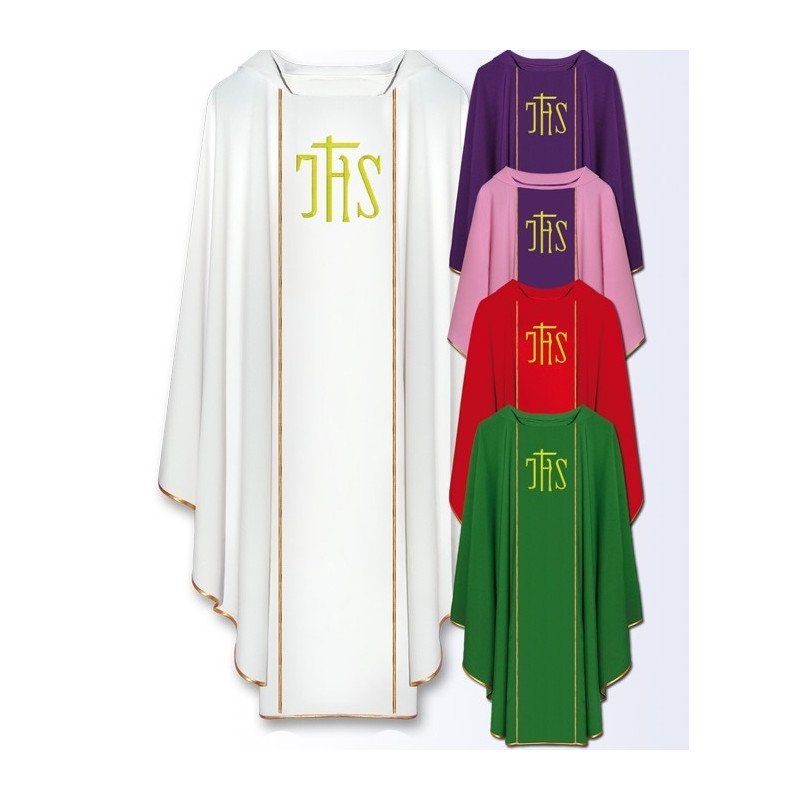 Chasuble with IHS embroidered belt (800) - Best Catholic Shop