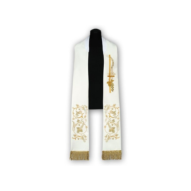 Priest's stole - embroidered (190) - Best Catholic Shop