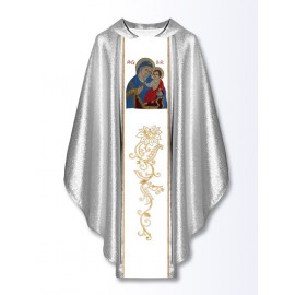 Chasuble with embroidered image - Mother of God Healing the Sick