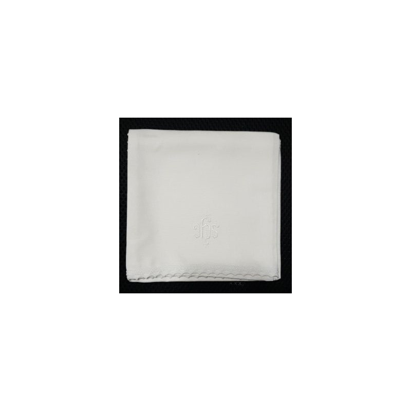 White corporal with IHS gothic design - 100 % cotton - Best Catholic Shop