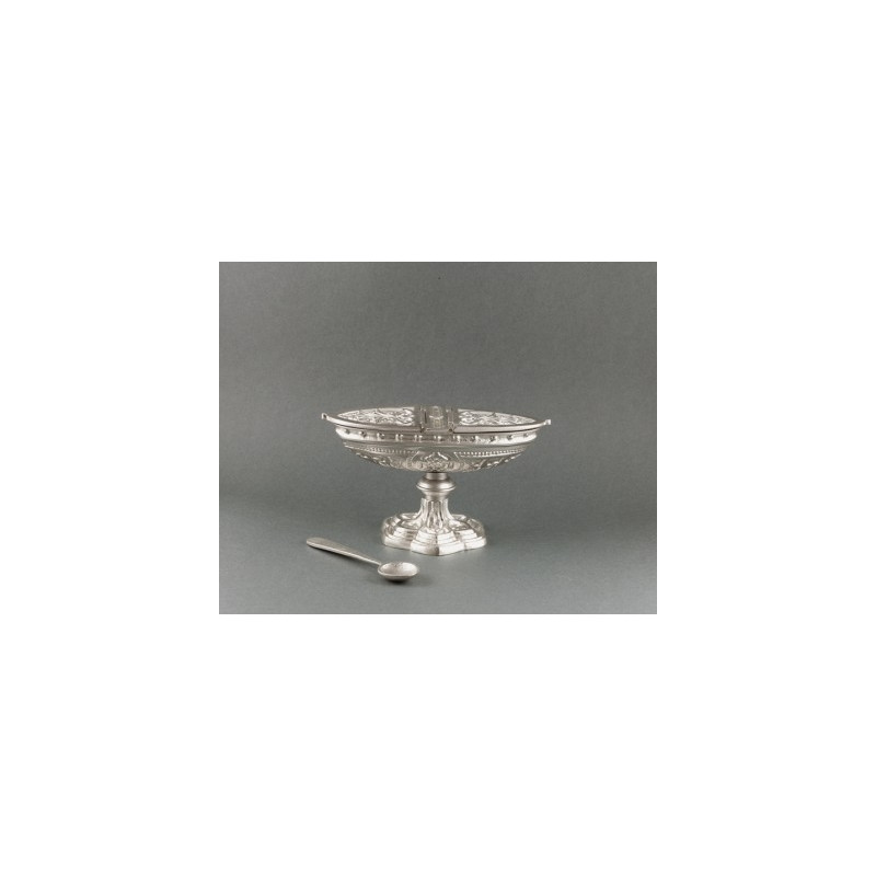 Silver plated brass boat 10 cm high - Best Catholic Shop