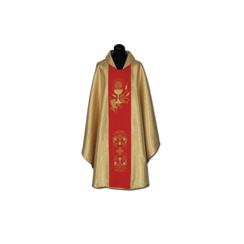 Golden embroidered chasuble (013) - Best Catholic Shop