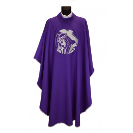Violet chasuble with Jesus