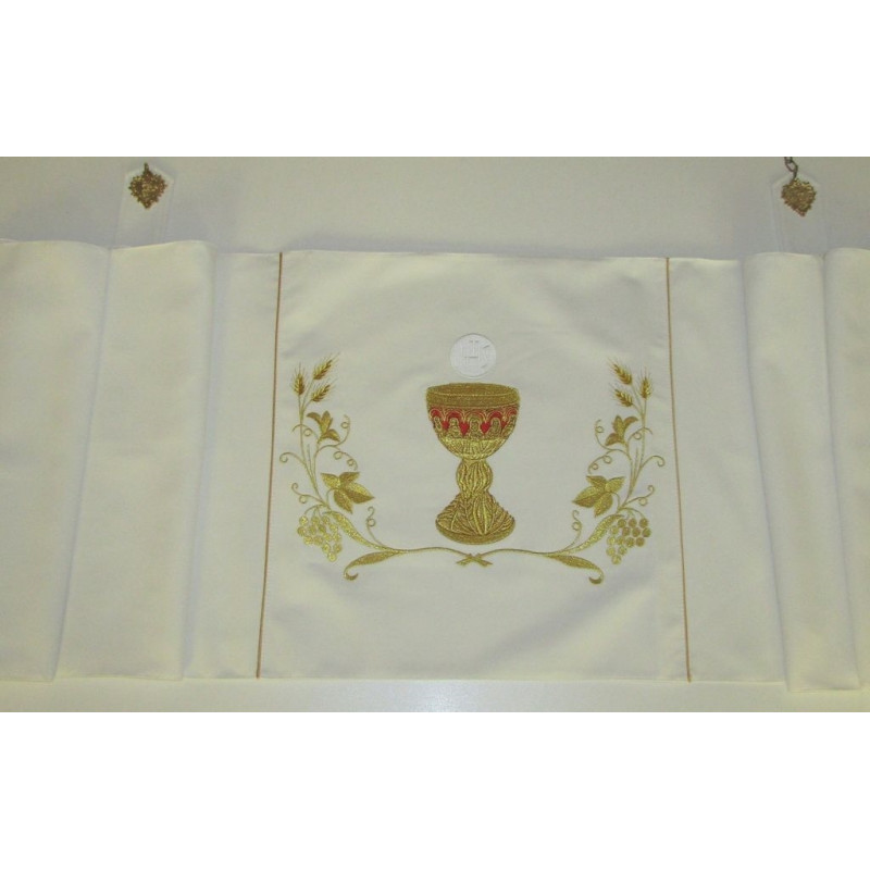 Humeral veil embroidered chalice - beautiful embroidery - Best Catholic Shop