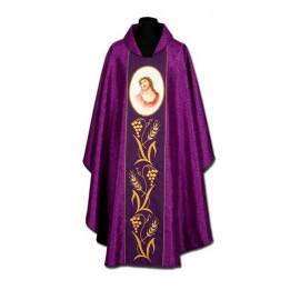 Embroidered chasuble Jesus in the crown - painted icon