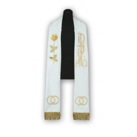 Embroidered wedding stole