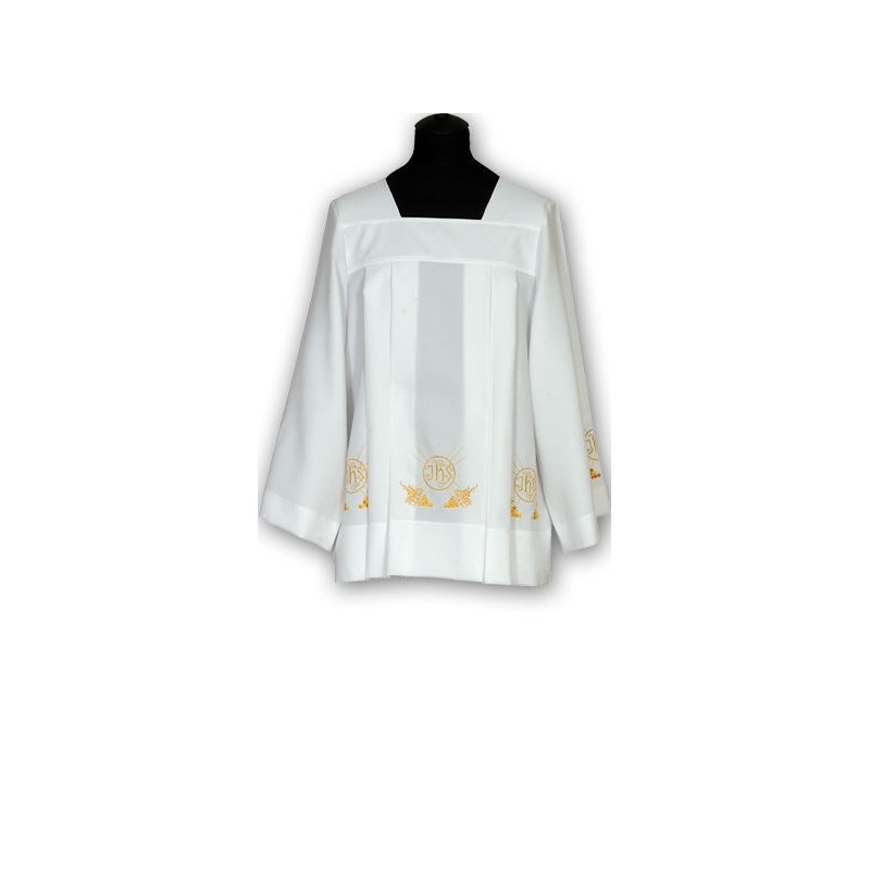 Embroidered georgette surplice (6) - Best Catholic Shop