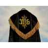 Embroidered cope - IHS black - rosette (1) - Image 2