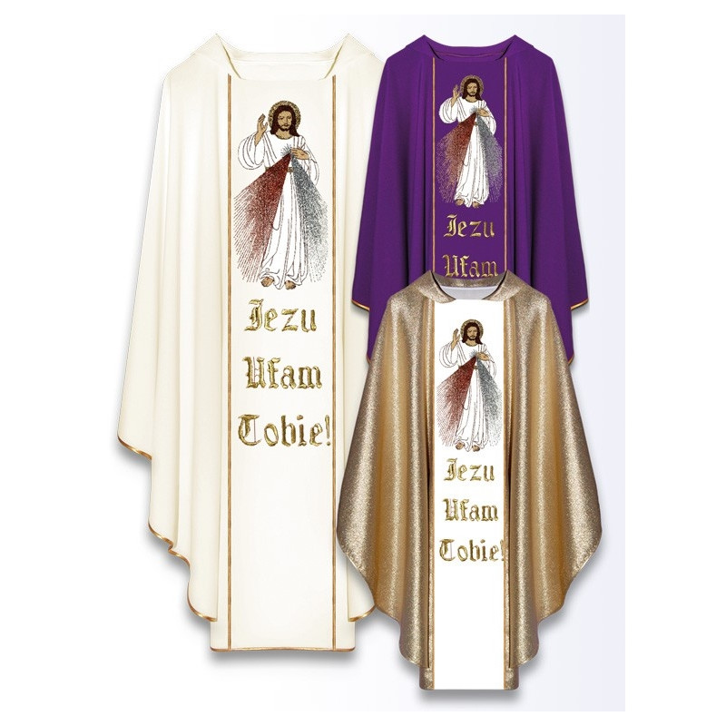 Chasuble of Jesus Christ's I trust in you (435) - Best Catholic Shop
