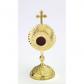 Round capsule reliquary - 17 cm