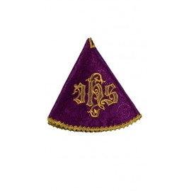 Embroidered veil on a ciborium