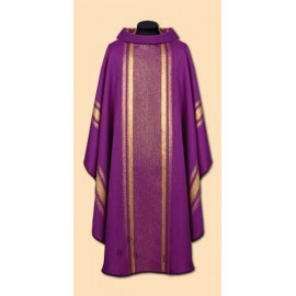 Chasuble fabric pouring gold purple (46A)
