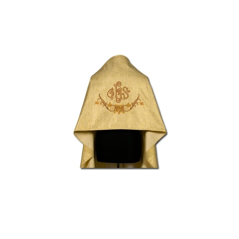 Embroidered veil - brocade fabric (4) - Best Catholic Shop