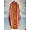 Pink chasuble with rosette - velvet belt (8) - Image 1