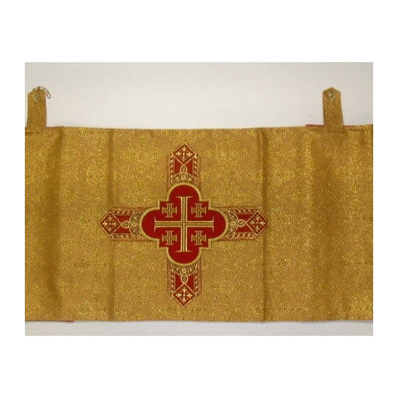 Humeral Veil - Honey Sliver - Jerusalem Cross - Best Catholic Shop