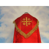Embroidered cope - Jerusalem Cross - red rosette (3) - Image 2