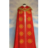 Embroidered cope - Jerusalem Cross - red rosette (3) - Image 1