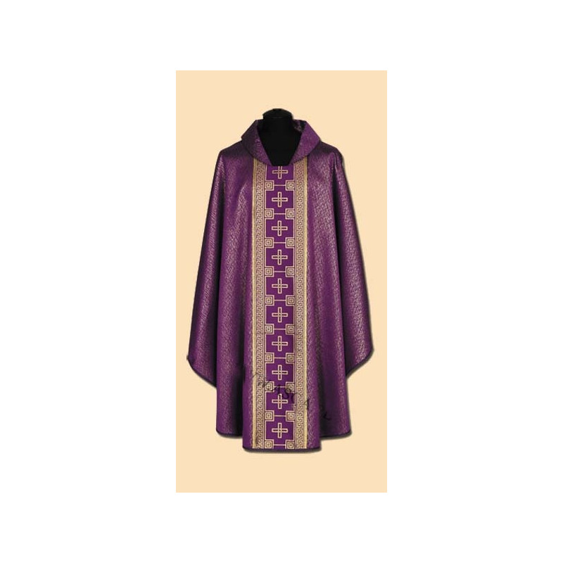 Purple chasuble + gold ornament (53A) - Best Catholic Shop