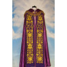 Embroidered cope - IHS violet - rosette (1) - Image 1