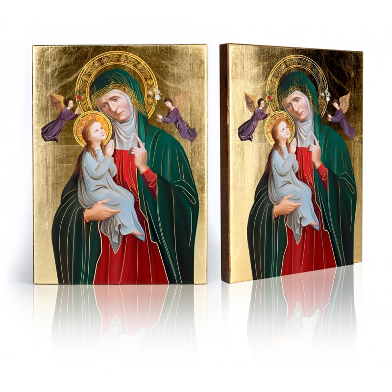 Icon of Saint Anna with the Mother of God - Best Catholic Shop