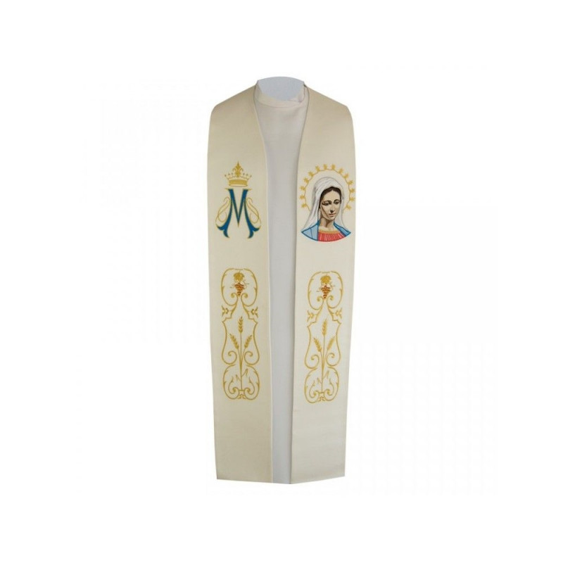 Embroidered stole - Our Lady of Medjugorje - Best Catholic Shop
