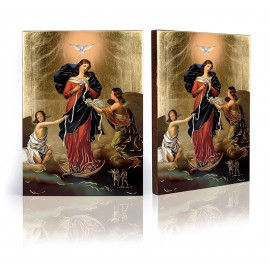 Icon depicting Our Lady Untier of Knots (Undoer of Knots)