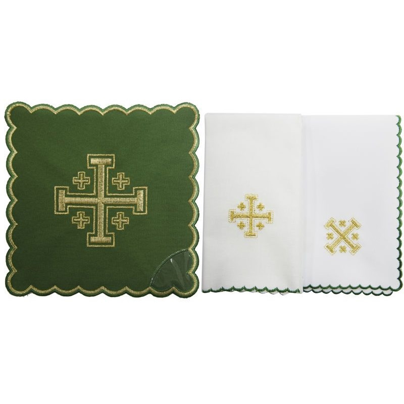 Chalice linen Jerusalem Cross - 18 - Best Catholic Shop