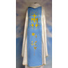 Embroidered chasuble - MB Immaculate with inscription - wide belt - Image 2