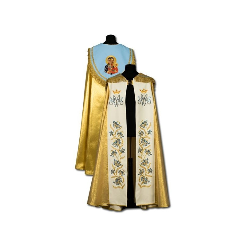 Marian gold cope - hand embroidered - Best Catholic Shop