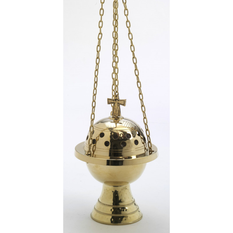 Thurible + boat + spoon - gold set (2) - Best Catholic Shop