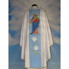 White embroidered chasuble - MB Helper of the Faithful - Image 1