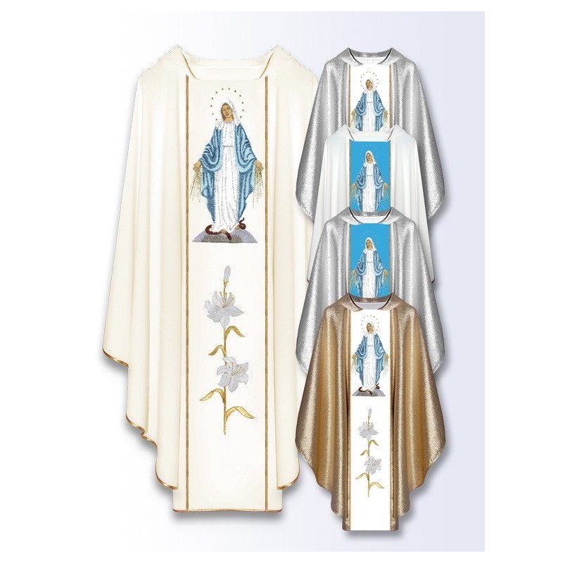 Marian chasuble with Our Lady of the Immaculate (505) - Best Catholic Shop