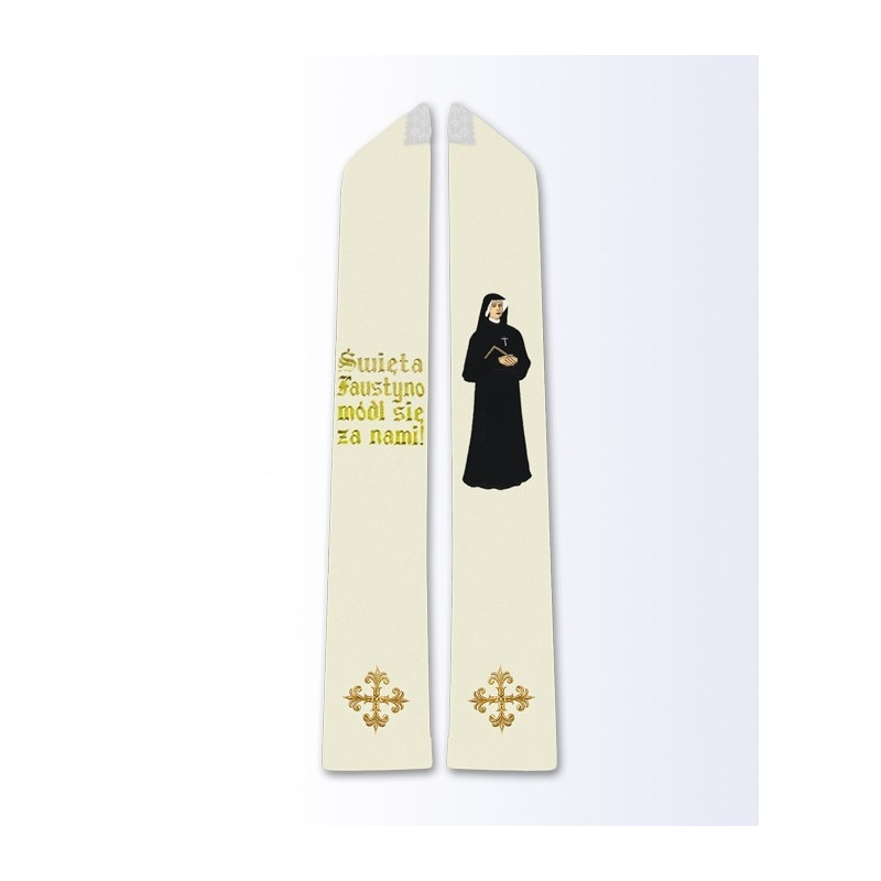 Stole with the image of St. Faustina - Best Catholic Shop