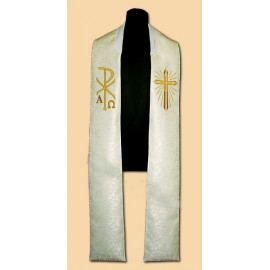 Embroidered stole - damask