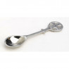 Boat + spoon, brass, nickel plated - 13 cm - Image 2