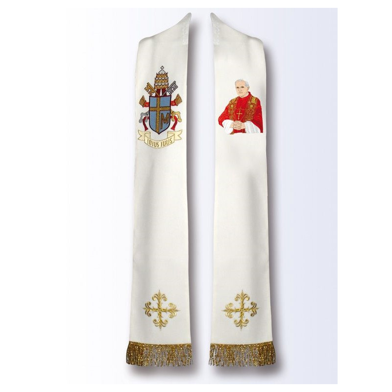 Stole with the image of Saint John Paul II (B) - Best Catholic Shop