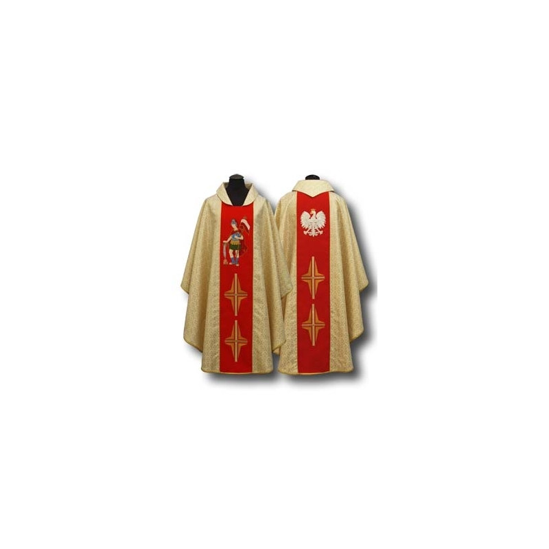 Embroidered chasuble St. Florian - Best Catholic Shop
