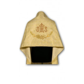 Embroidered veil - brocade fabric (3)