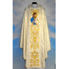 Chasuble Good Shepherd - cream color rosette (2) - Image 1