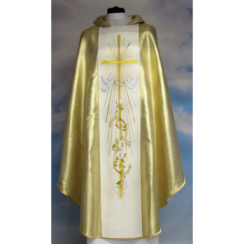 Wedding chasuble - gold color - Best Catholic Shop